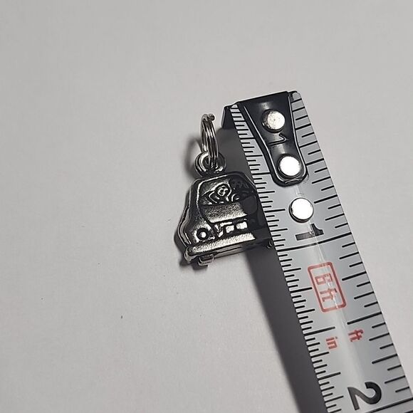Just Married Silver Tone Charm Pendant - Picture 3 of 3